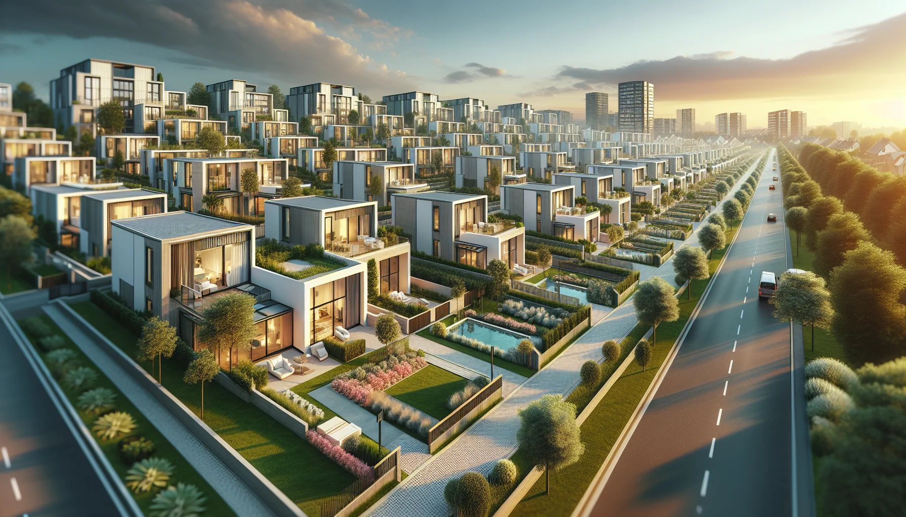 Fertige Fertighäuser in Ludwigshafen - Neubaugebiet mit modernen Einfamilienhäusern