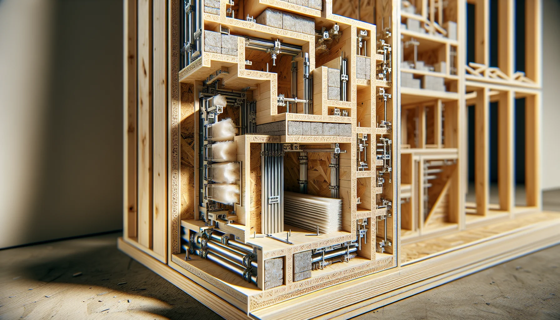 Fertighaus Wandelemente und Dämmung im Detail