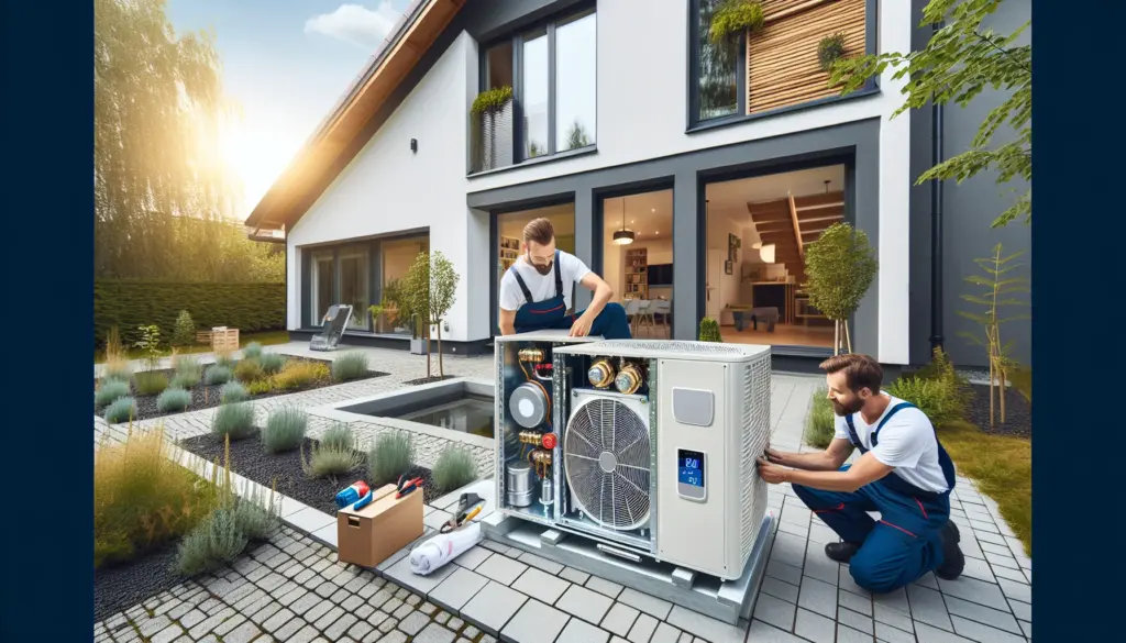 Heizungstausch Förderung 2026 - Installation einer modernen Wärmepumpe