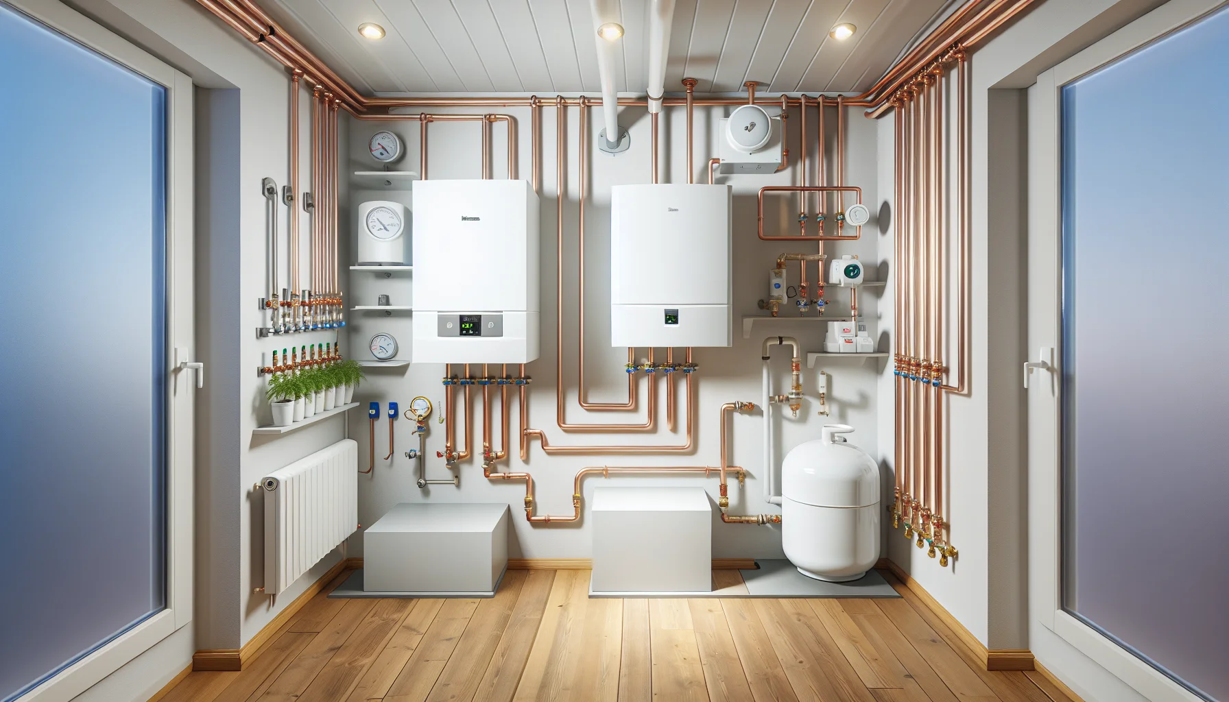 Moderne Heizung nach Sanierung