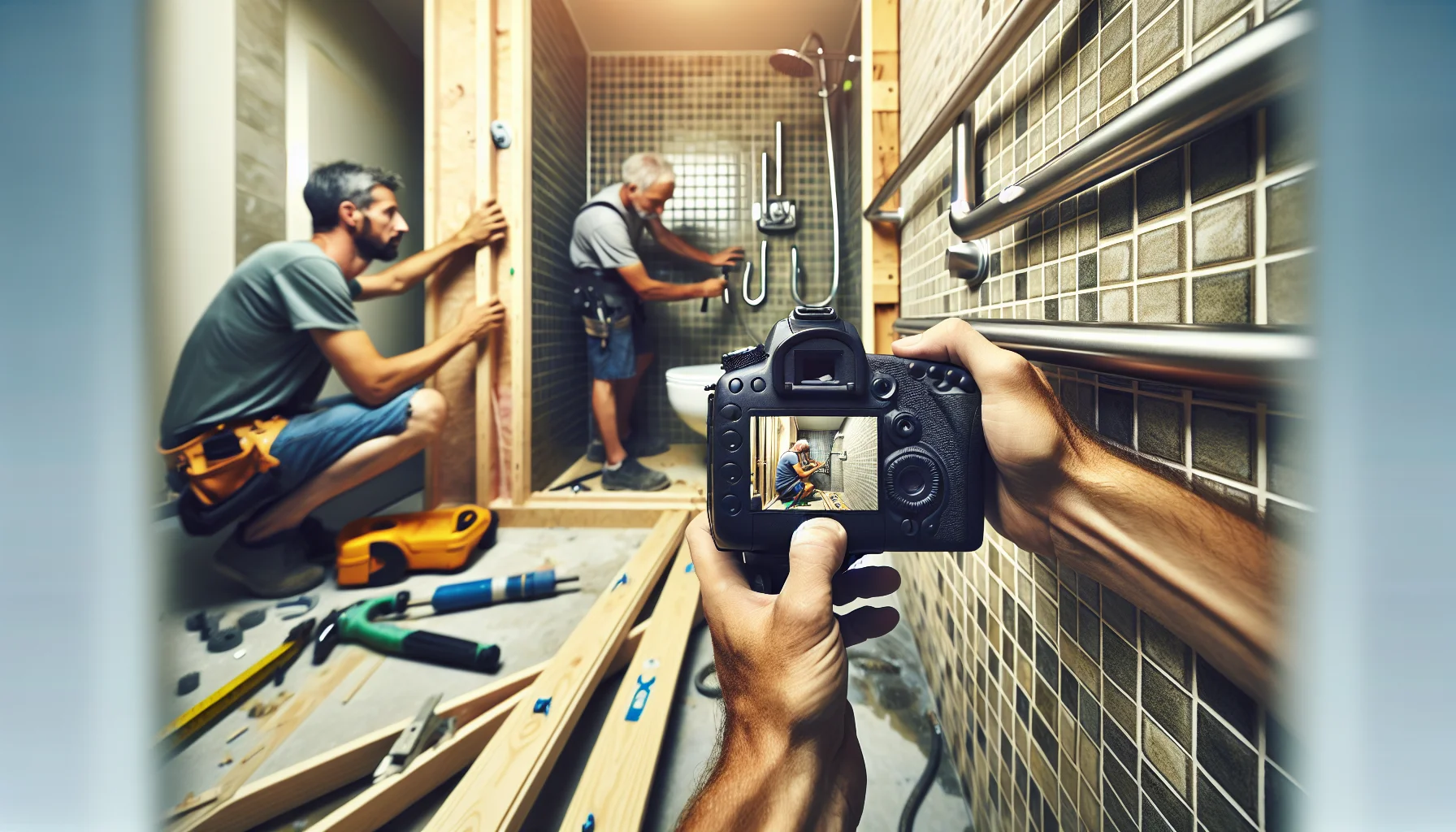 Installation von barrierefreien Elementen bei einer Badsanierung