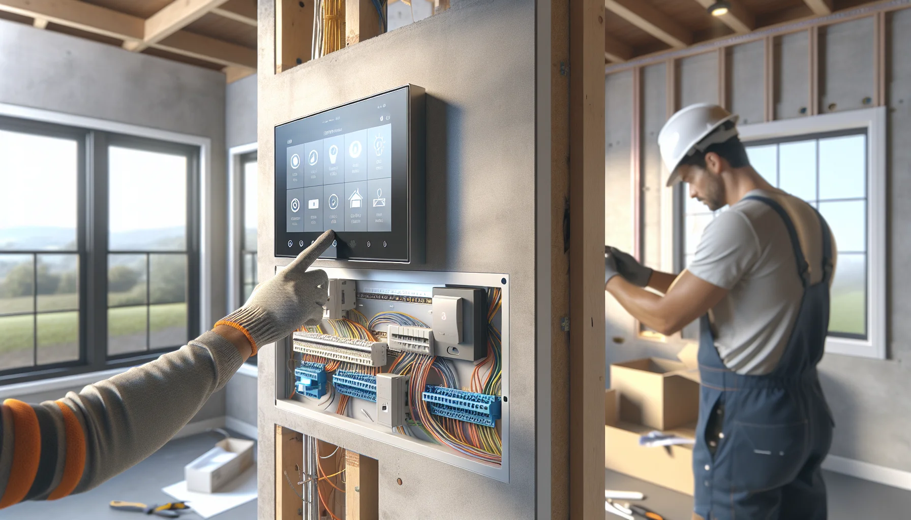 Installation von Smart Home Steuerung im Neubau