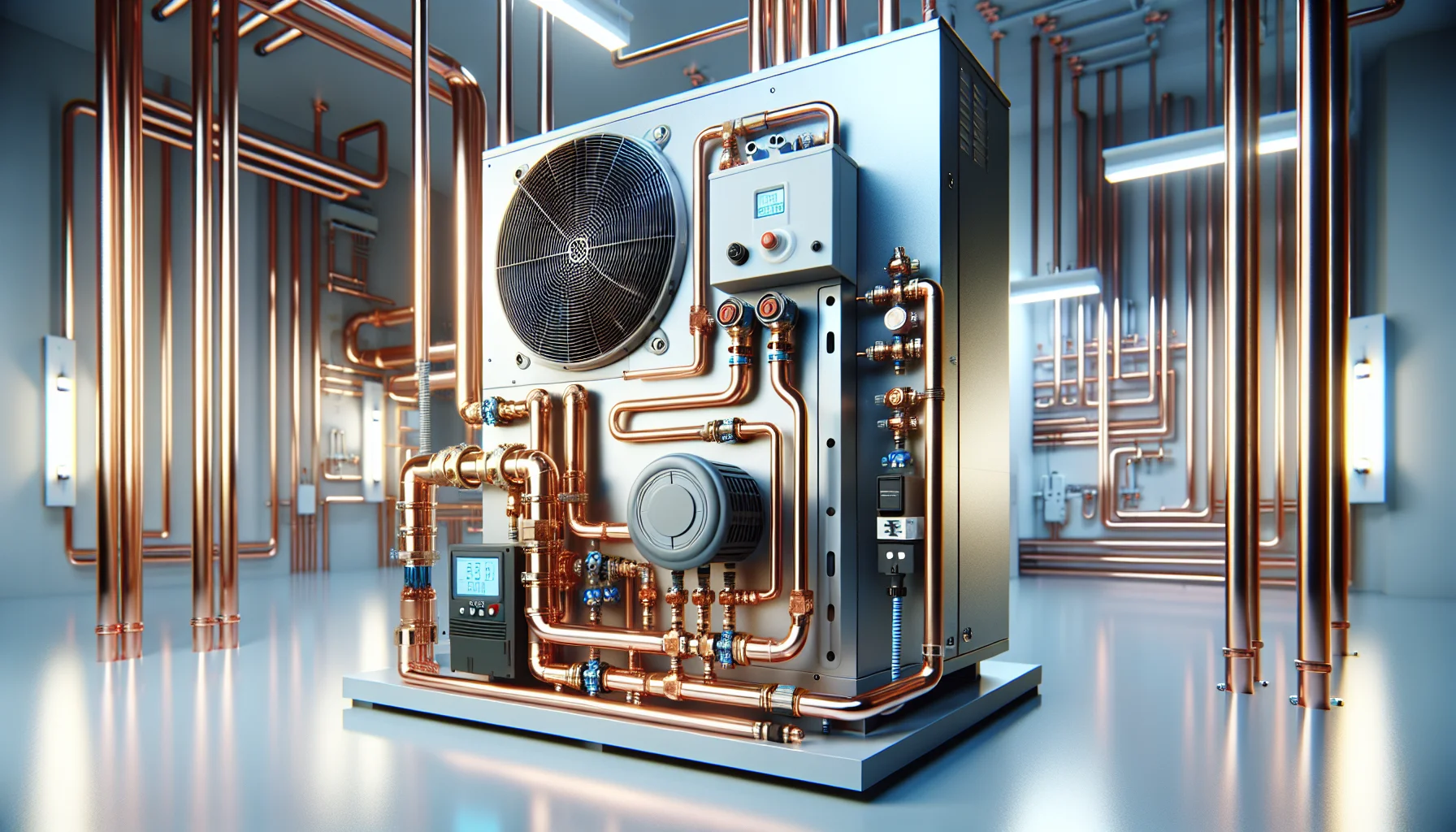 Moderne Wärmepumpen-Technik im Detail - professionelle Installation