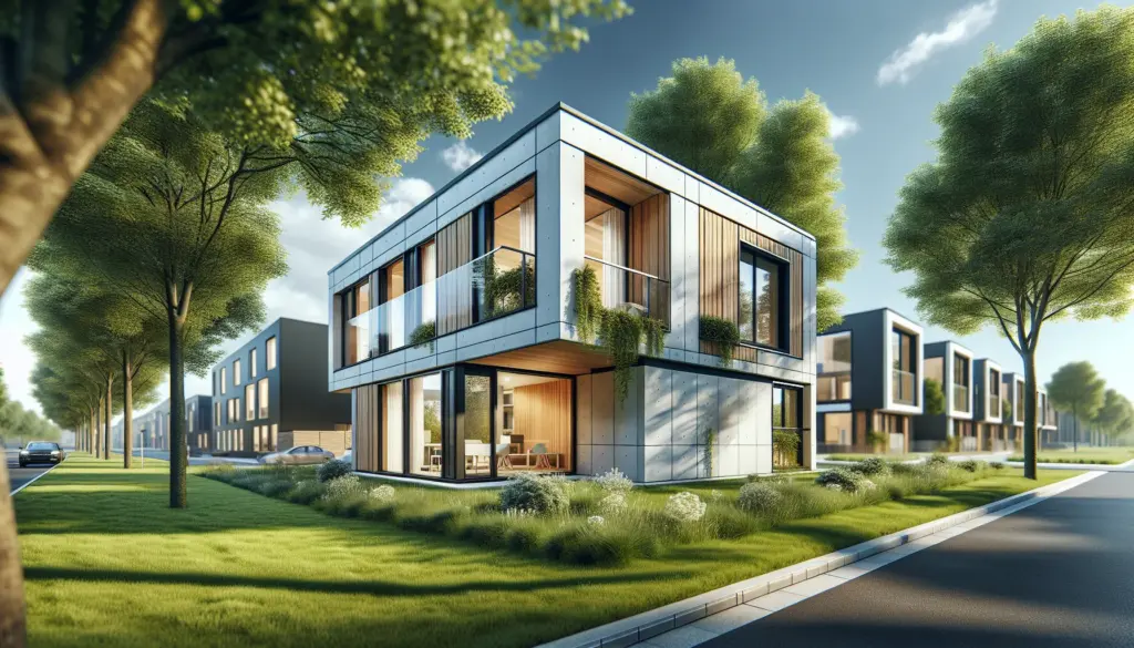 Modernes Fertighaus in Darmstadt mit zeitgemäßer Architektur