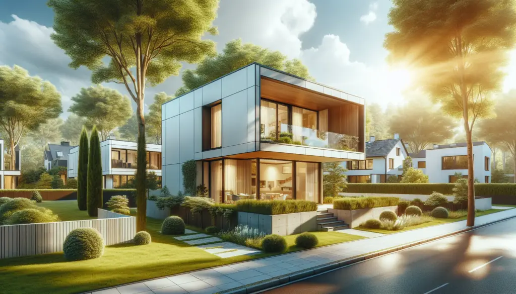 Modernes Fertighaus in Offenburg mit zeitgenössischer Architektur