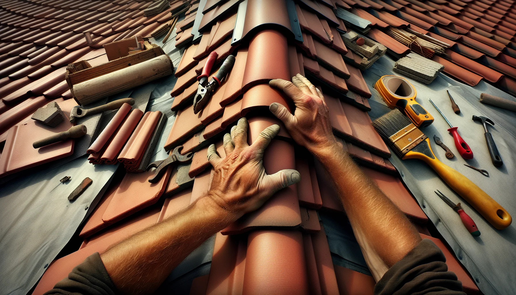 Professionelle Dachdeckerarbeiten bei Dachsanierung in Stuttgart