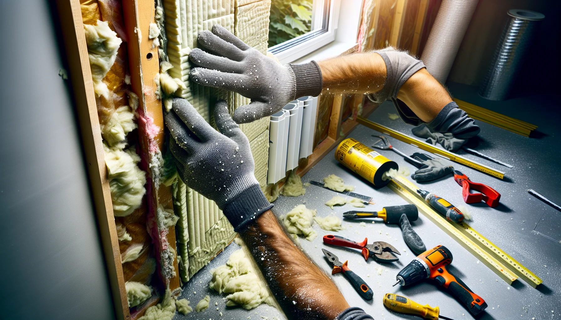 Professionelle Installation von Wärmedämmung bei energetischer Sanierung