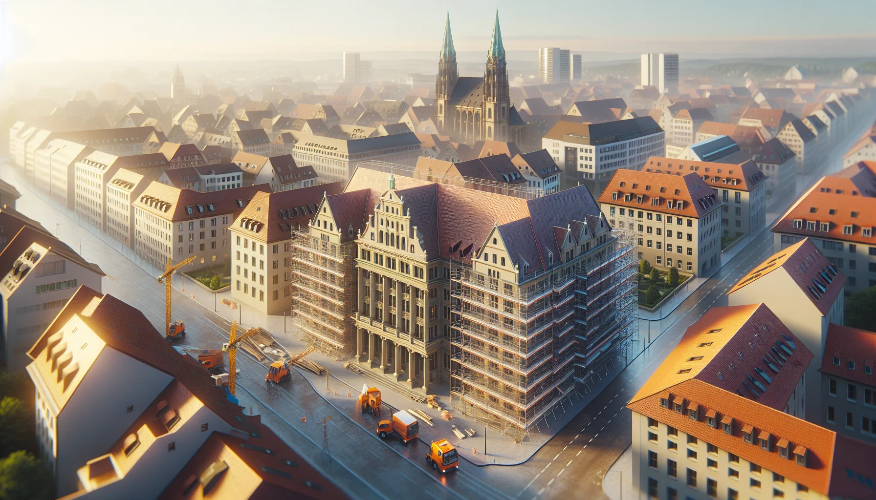 Komplettsanierung mehrerer Gebäude in Stuttgart mit Baugerüsten