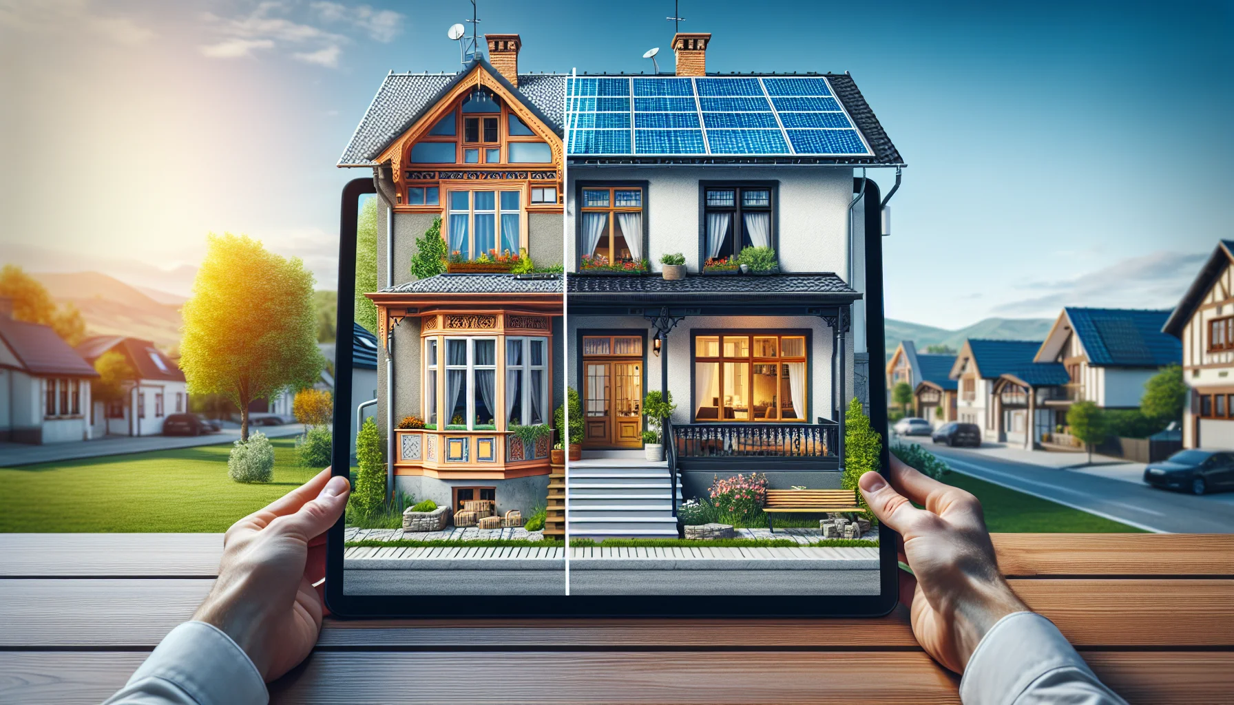 Vorher-Nachher Vergleich einer energetischen Haussanierung