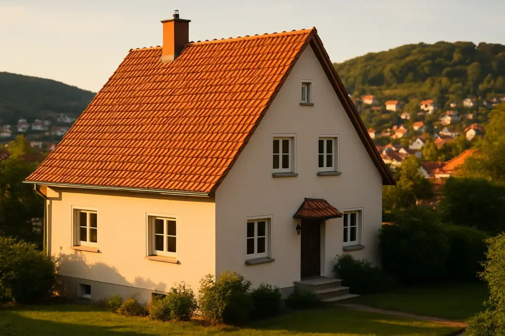 Dachsanierung Stuttgart – frisch saniertes Ziegeldach eines Einfamilienhauses in Stuttgart