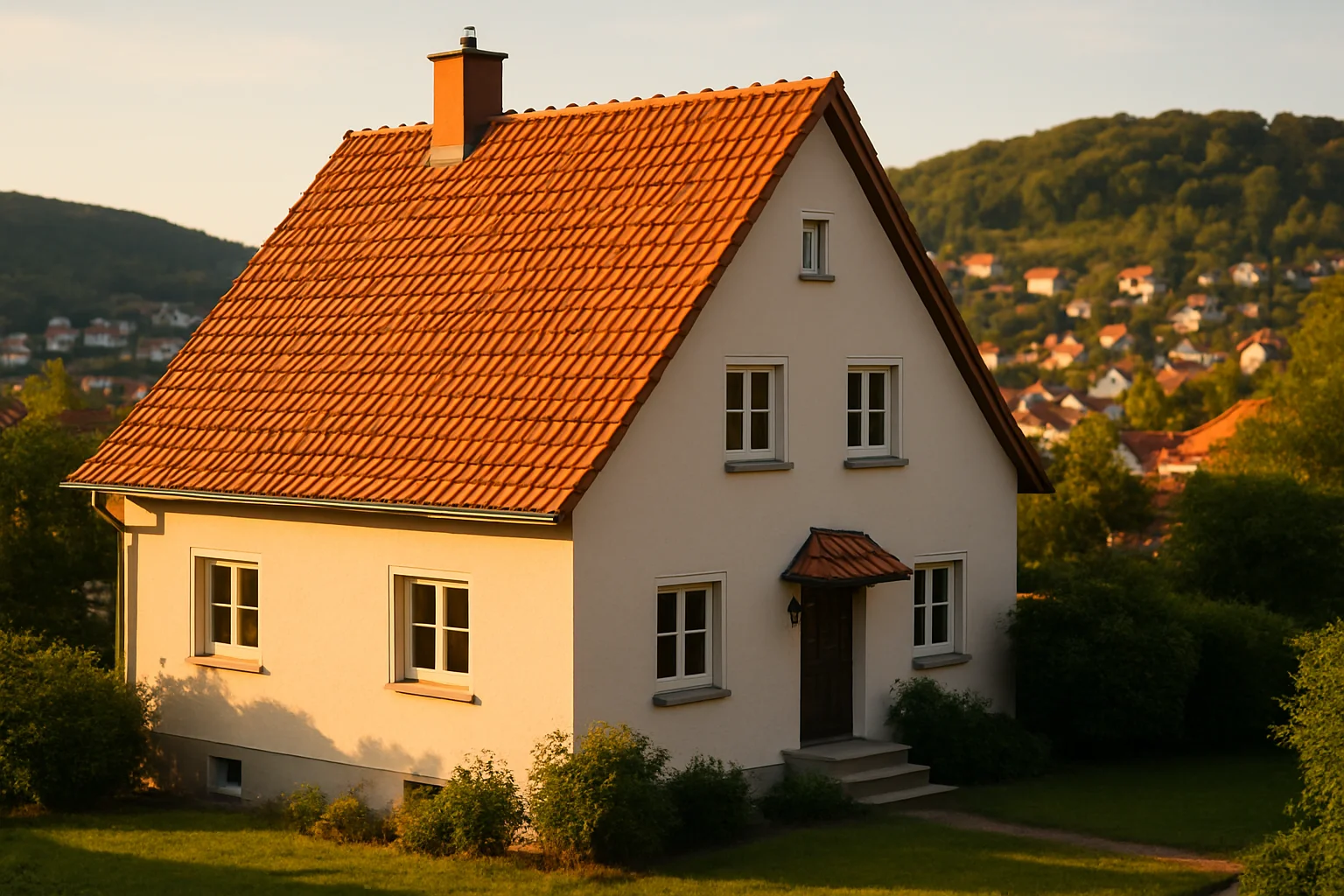 Dachsanierung Stuttgart – frisch saniertes Ziegeldach eines Einfamilienhauses in Stuttgart