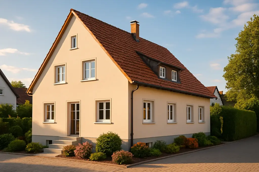 Komplettsanierung Pforzheim – vollständig saniertes Einfamilienhaus mit neuer Fassade und modernen Fenstern