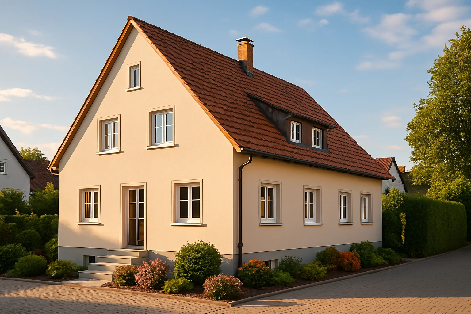Komplettsanierung Pforzheim – vollständig saniertes Einfamilienhaus mit neuer Fassade und modernen Fenstern