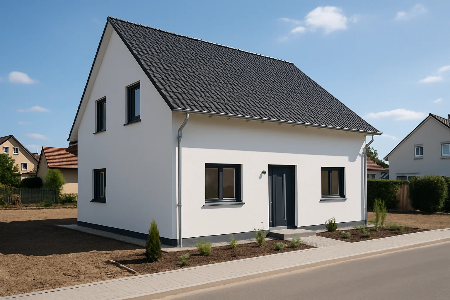 Fertiges Bauprojekt nach erfolgreicher Baugenehmigung in Rastatt