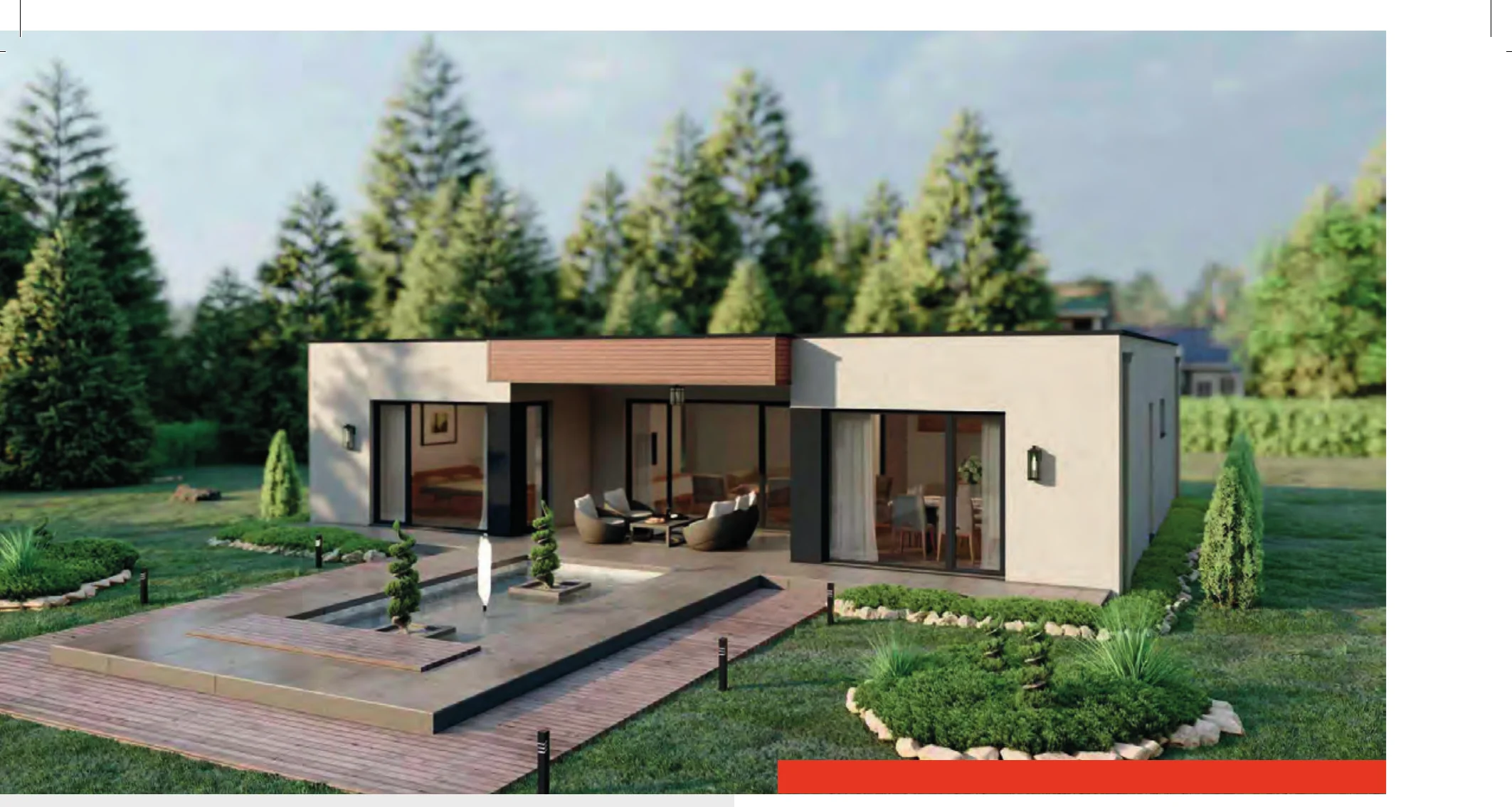 BAUTENT Fertighaus Modell für Wiesbaden – Außenansicht