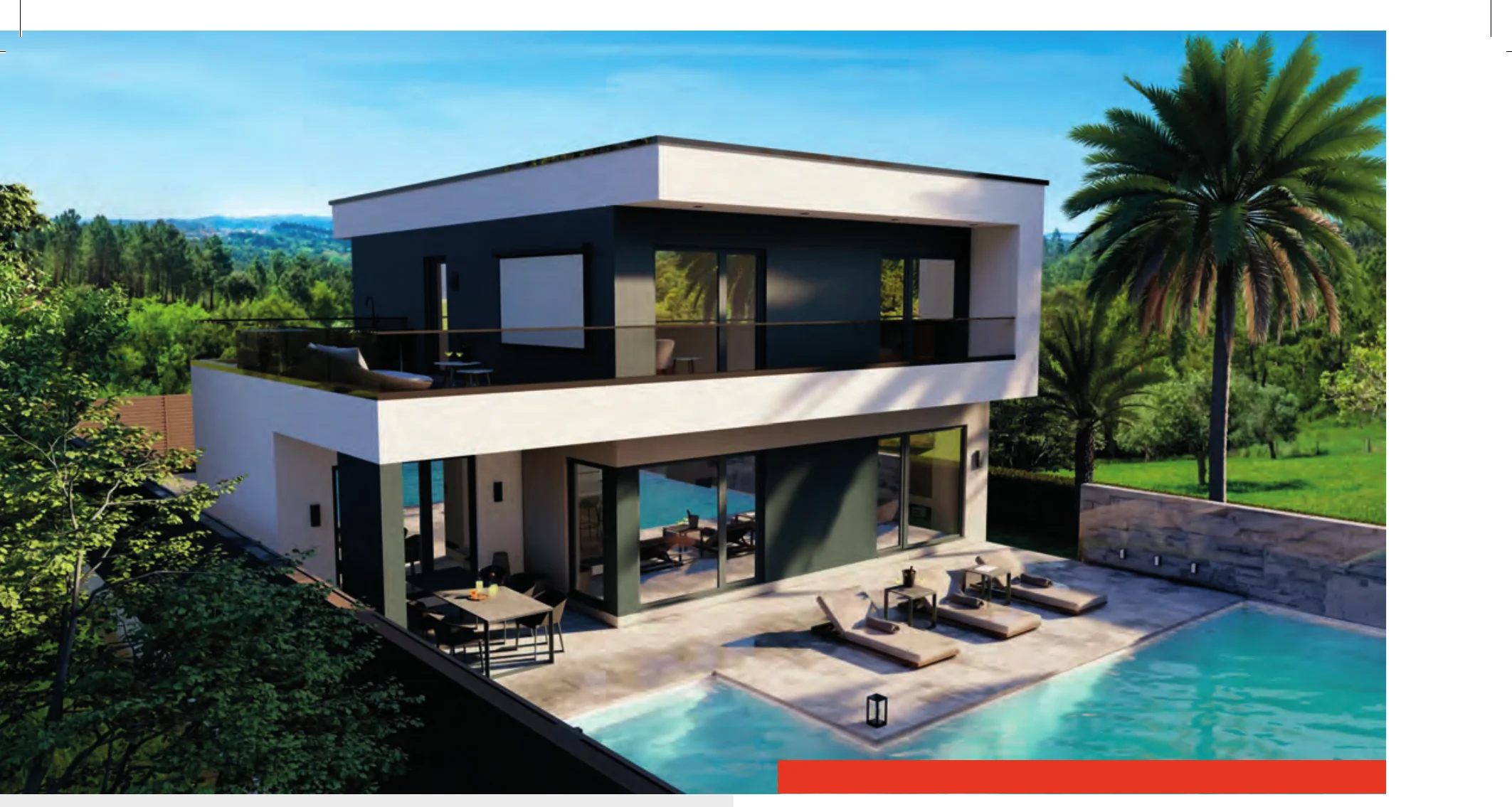 BAUTENT Fertighaus Modell für Darmstadt – Außenansicht