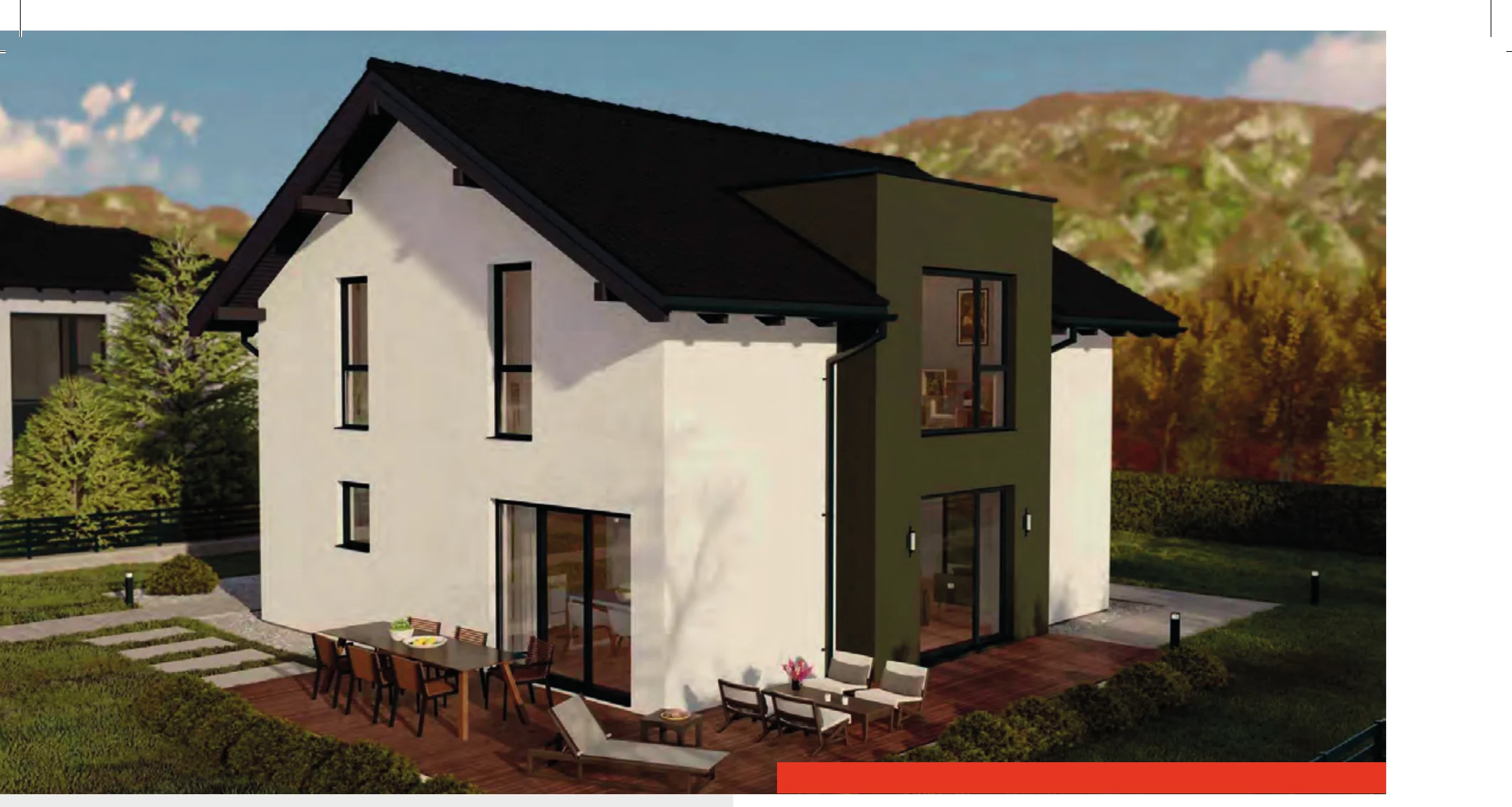 BAUTENT Fertighaus Modell für Stuttgart – Außenansicht