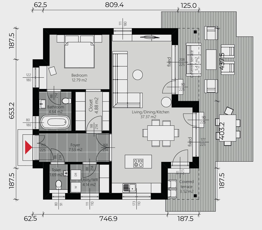 Grundriss von BAUTENT Vita Classic